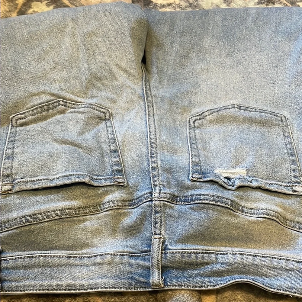Maurices Light Blue Distressed Skinny Jeans